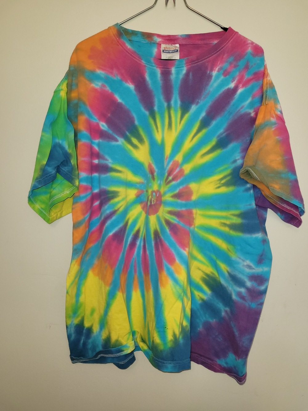 Hanes Tie-Dye Short Sleeve Tee - Yellow, Blue, Purple, Pink, Green, Orange